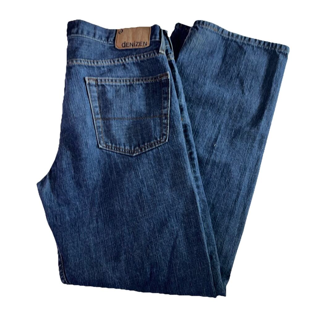 Denizen Levis Jeans Mens 34x34 (34x33) Blue 281 Straight Fit Cotton Workwear
